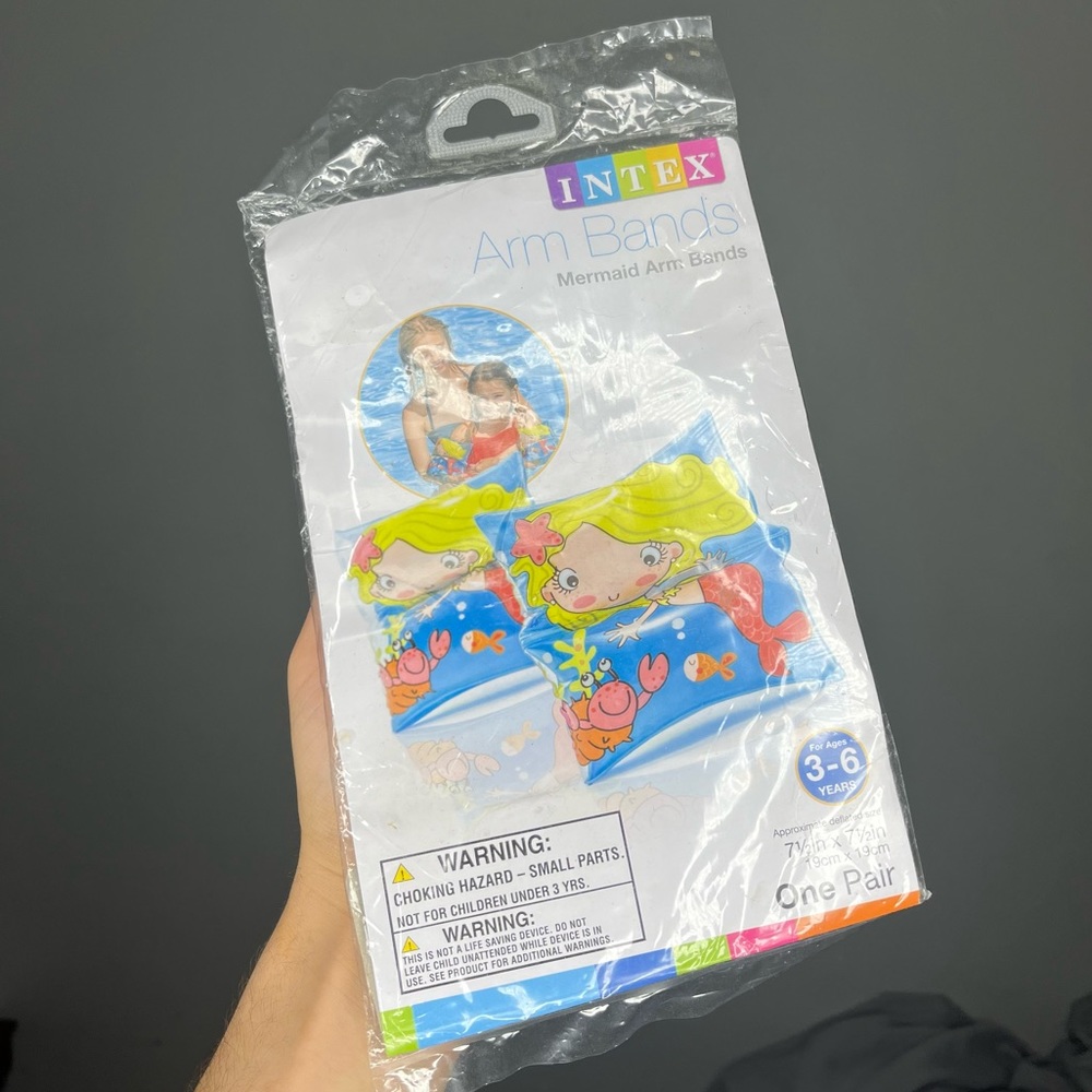 Intex Mermaid Inflatable Arm Bands Swim Aid Floaties Y